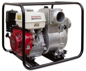 Бензинова водна помпа 4″ за отпадни води под наем Honda WT40X